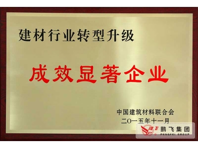 (2015)建材行業(yè)轉(zhuǎn)型升級成效顯著企業(yè)